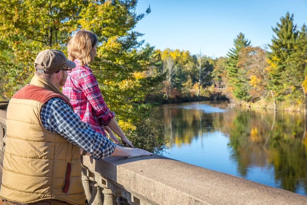 Namekagon River overlook in Trego