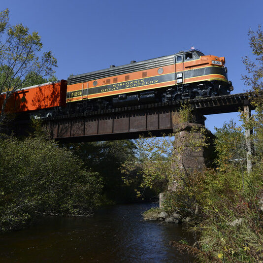 Wisconsin Great Northern Railroad crossing the Namekagon River