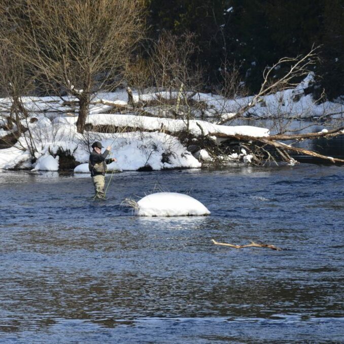 Winter Fly Fishing on the Namekagon 